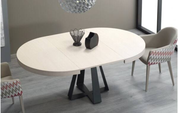 Mesa Rendoda Extensible Aura - Maison de Luxe