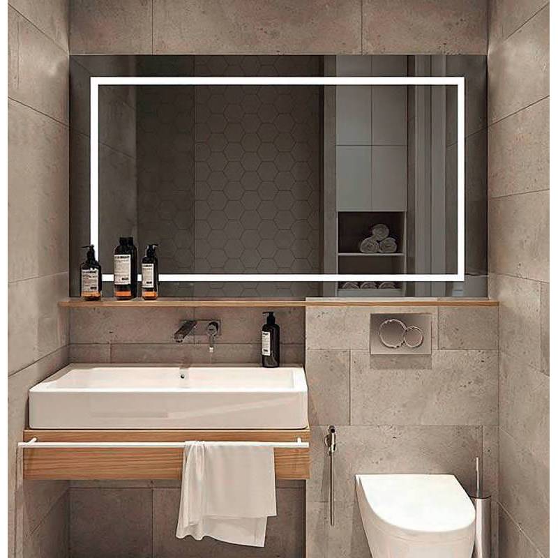 Espejo baño LED Rectangular - retroiluminado y antivaho - Maison